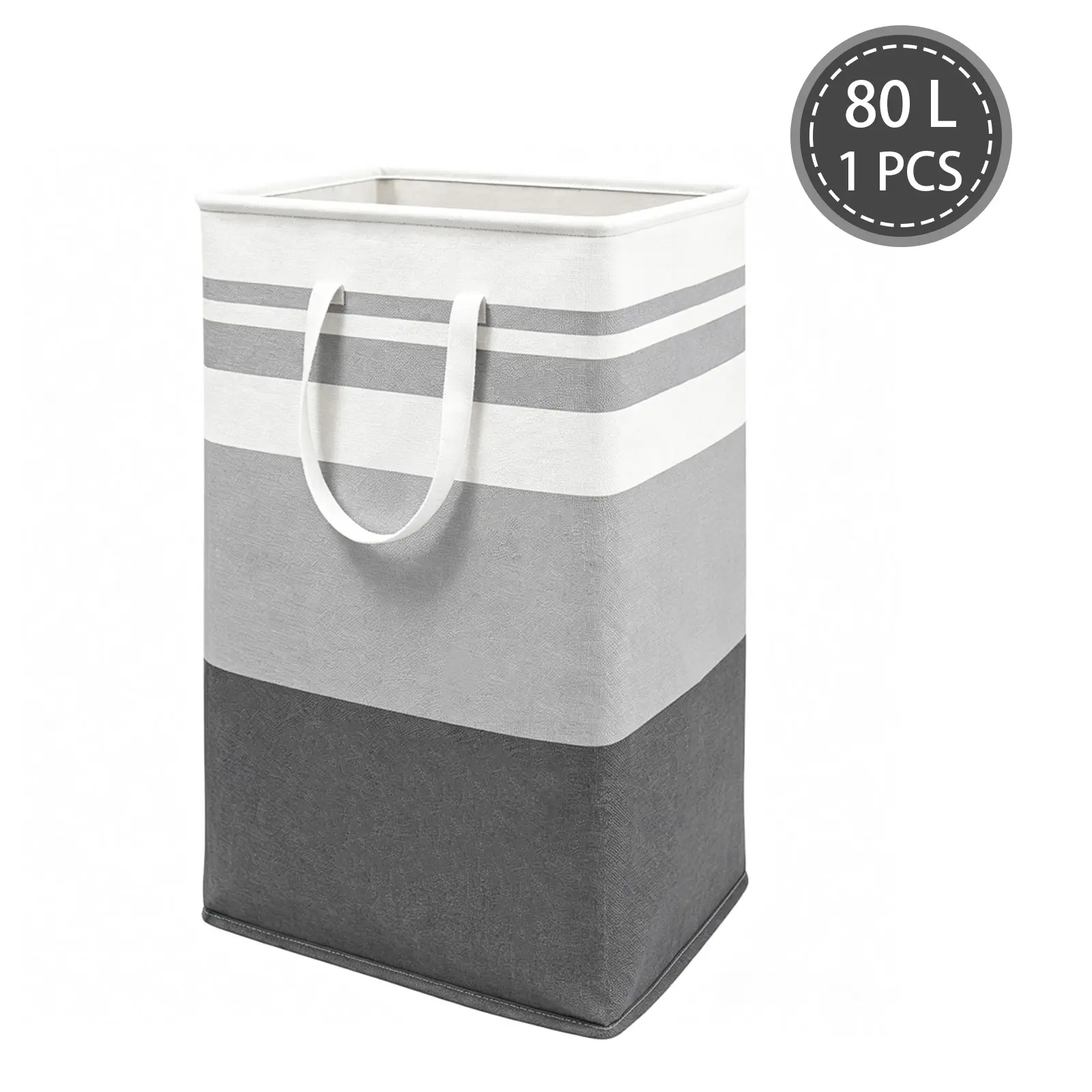 DGAPHRO 80L Fabric Freestanding Foldable Laundry Basket with Easy-Carry Handle,Waterproof Collapsible Laundry Hamper Home Storage Organizer for Clothes, Towels, Bedroom & Dormitory College Dorm Use, Home Decor.