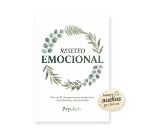 Prycken RESETEO EMOCIONAL: Plan de 30 días para sanar: entenderte, reconstruirte y reencontrarte.Complete Guide to Setting Boundaries and Healing ,Includes QR Code Audio - The Perfect Gift for Couples, Friends, and Family Tools Emotional Personal Growth