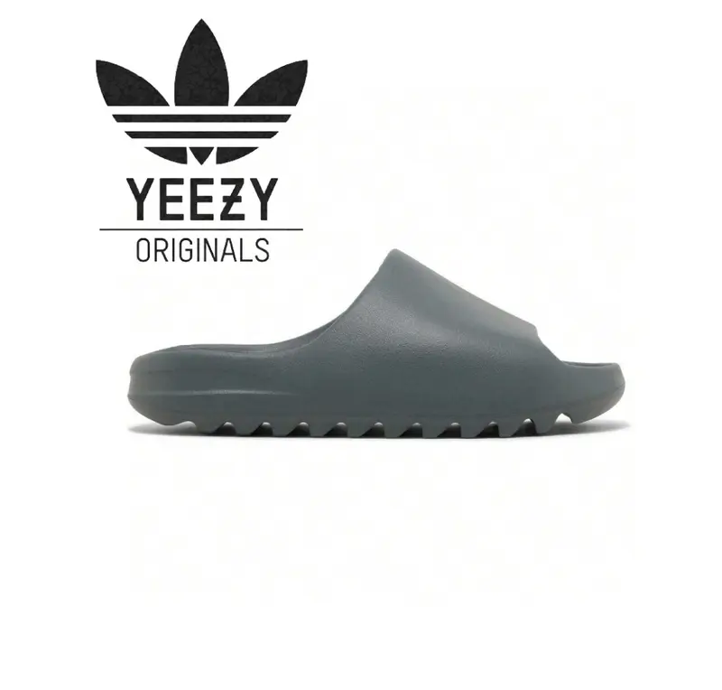 adidas gazelle silver green womens Onyx' Adidas Yeezy Slide (2022) main image 1