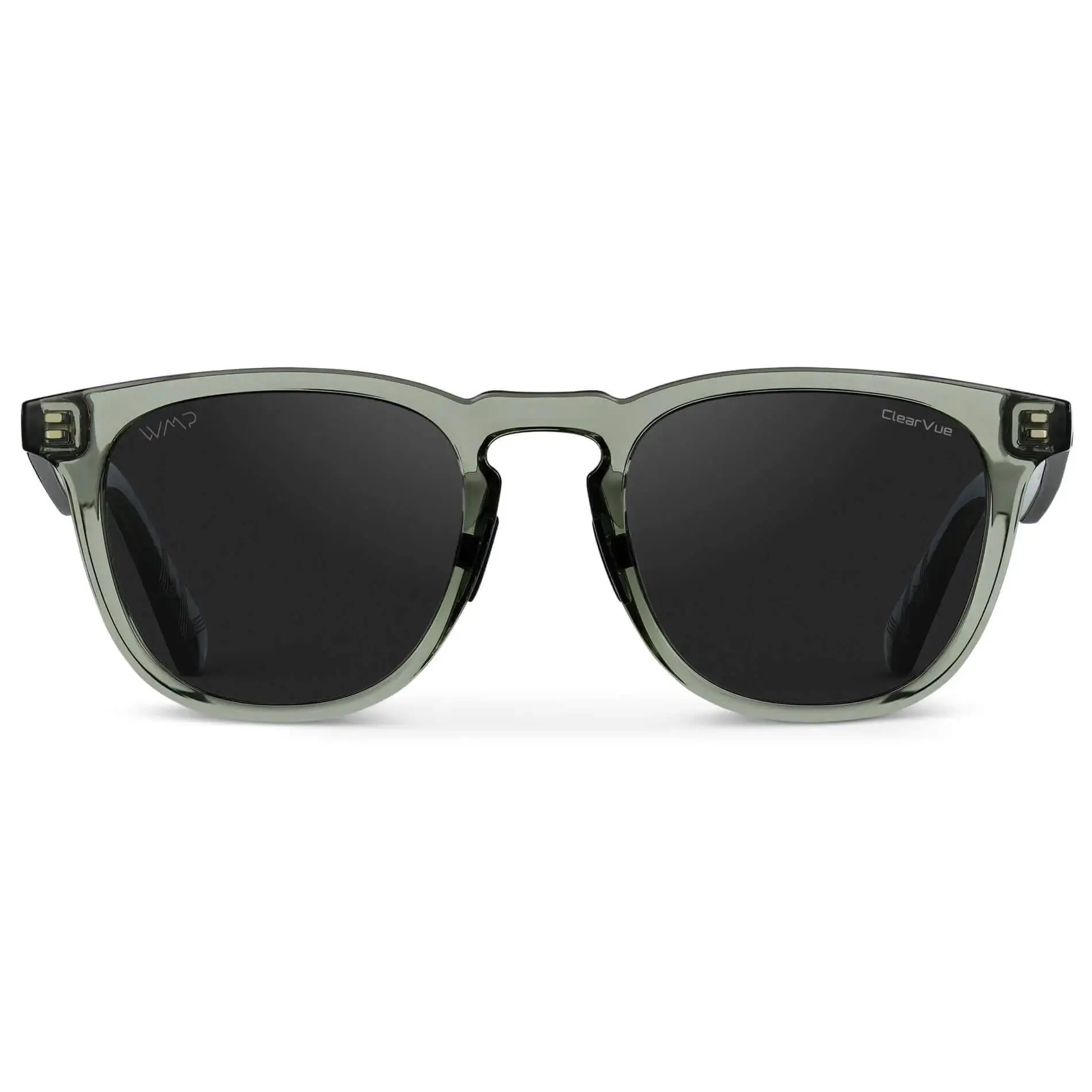 Wyndham - Men's Polarized Sport & Golf Sunglasses: Round Retro Frame, Anti-Reflective Lens, Non-Slip Nose Pads