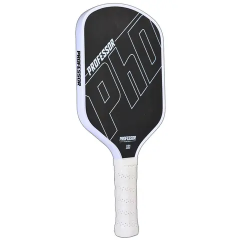 Unisex Raw Carbon Fiber Pickleball Paddle - 16mm Elongated Best Performing Model, Perfectly Balanced Grip, Longer Handle, More Spin, Accurate Control, Tournament Play, Highest Quality Sports & Outdoor Pro Gear