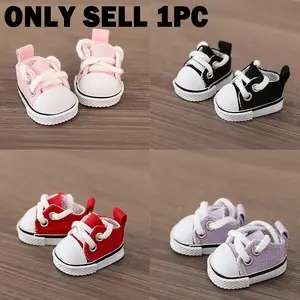 For LABUBU 15/17cm Cotton Dolls Shoes Toys Casual Sports Canvas Shoes Martin Boots Dolls Accessories for labubu outfits Cute Clothes Dolls (No doll)
