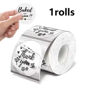 2 Inch Round Thermal Sticker Labels(50mm)- 150 Sheets/Roll, Self-Adhesive Direct Thermal label Paper For P50/M110/M220/D100/D200/X4 Printers, Circle Stickers For Reatil Thank You Tags, Food Jars & Gift Packaging