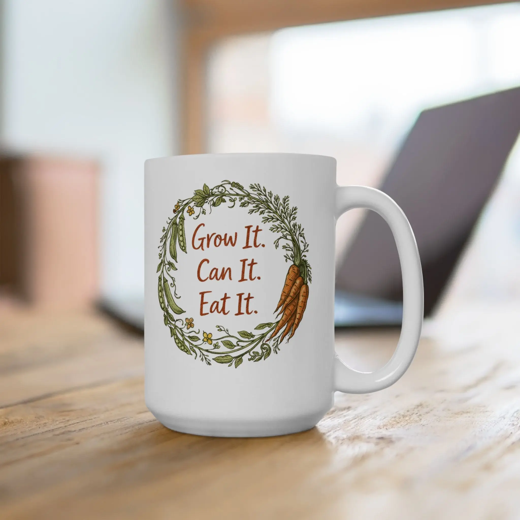 Grow It Can It Eat It Mug | Cozy Gardening Coffee Cup