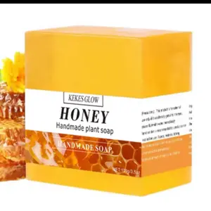 Kekes Glow Handmade Honey Soap for Facial Skin Repair - 100g Plant-Based Soap for Gentle Cleansing