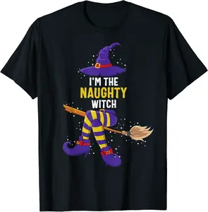 Im the Naughty Witch Shirt Halloween Matching Group Costume T-Shirt - Diegoort Shop 39B07X5MQN49