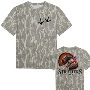 Strutters Only Turkey Hunting mossy oak tee,Lord bury me in bottomland shirt | Mossy Oak Gift for Him
