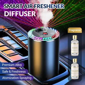 Best Gift For Christmas Smart Car Air Fresher 50ML×2 Natural Cologne Air Purifier Lasting Fragrance Rolls Royce Star Roofing Car Air Freshener Rechargeable Smart Car Fragrance Diffuser Woody Aroma