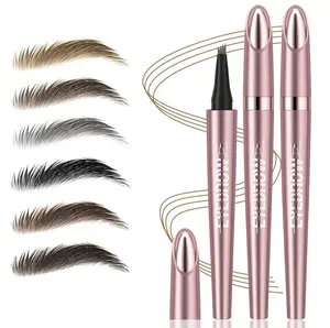 Eyebrow Pen for Women, Micro-Fork Tip Brow Pencil, Creates Natural Hair-Like Strokes, Soft Brow Makeup Tool for Daily Use