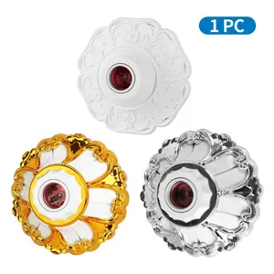 Cilia E27 Lamp Base, Floral Leaf Decor, Ceiling Mount, European Style, Home Office Industrial Use, 1 Piece Set