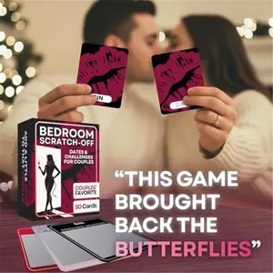 80 Cards Couples Games for Adults, 4 Levels Scratch Off Bedroom Card Game, Romantic Date Night Ideas, Naughty Intimacy Challenges, Spicy Anniversary and Valentines Gift for Conversation & Connection