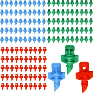 150Pcs Micro Drip Irrigation Sprayers, Refraction Spray Nozzles 90/180/360 Degree for Plants & Lawn Watering Kit