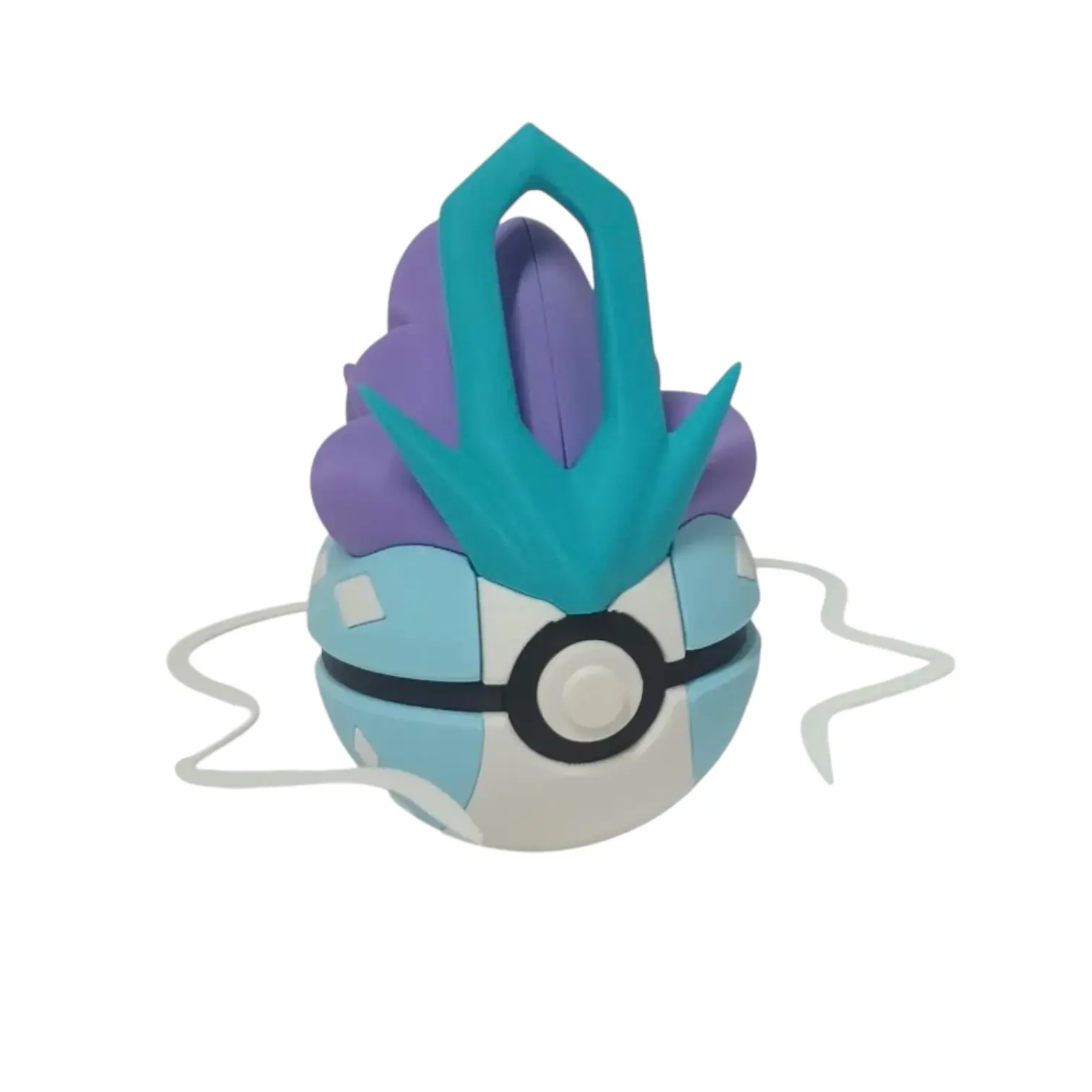 Suicune Poke Ball - Inspired 3D Printed Collectible