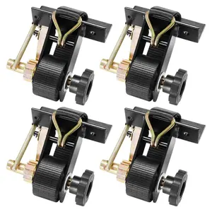 VEVOR Ladder Rack Ratchet Straps, Black Square Tube Mount, 1.5 in Widex 7.4 ft Long Black Ladder Rack Straps with Double J - Hooks, 500 lbs Load Heavy Duty, Cargo Buckle Lock Strap (2 Pack)VEVOR Super Brand Day