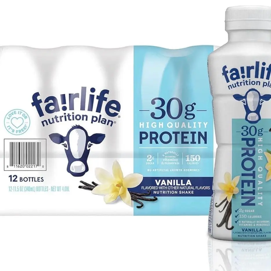 FairLife Nutrition Plan High Protein Liquid Shake, Vanilla, 11.5 Fl Oz, Pack of 12