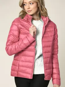 WJC2144 Women's Ultra Light Weight Packable Down Jacket with Removable Hoodie