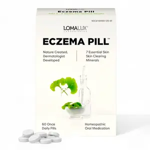 Loma Lux Eczema Pills – Natural Eczema Treatment Relief Remedy – Dermatologist Developed – 7 Minerals Clear & Prevent Severe Eczema Scaling, Rash, Anti Itch Skin Body Face for Adults, Kids, Toddlers