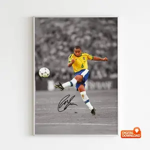 Roberto Carlos Poster, Bedroom Decor, Wall Art, Home Decor, Sports Poster, Sports, Digital Download #5990
