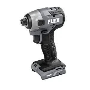 FLEX 24V 1/4" Hex Impact Driver with Sensor-Free Brushless Motor, Compact Design, 1,800 in-Ibs of Torque, and Exceptional Runtime drill tool Cordless
