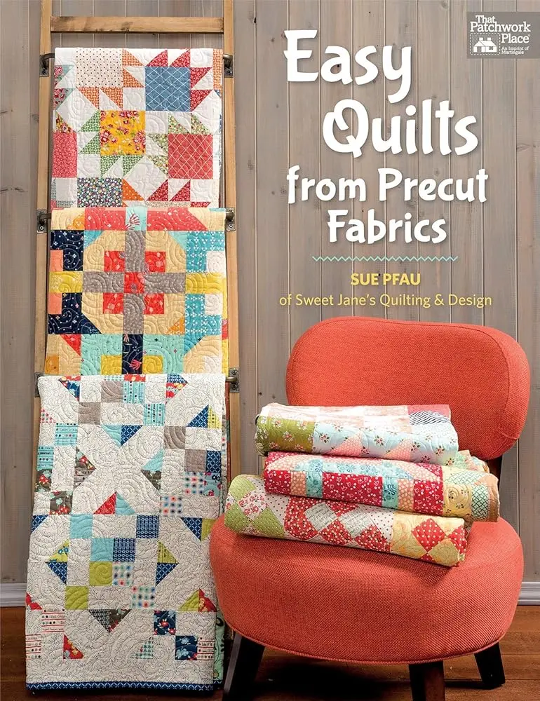Quilt Patterns Book - Easy-to-Follow Guide for Precut Fabric Users, Crafts & DIY Lifestyle Hobby Book, Classic Quilt Blocks, Economical, Precut Fabrics