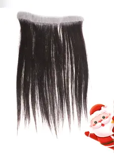 30.48cm Straight Human Hair Frontal Hairline Hairpiece for Men, Natural Invisible Hairline Patch, Lightweight & Comfortable, Easy to Wear Baldness Solution, Ideal Christmas Gift