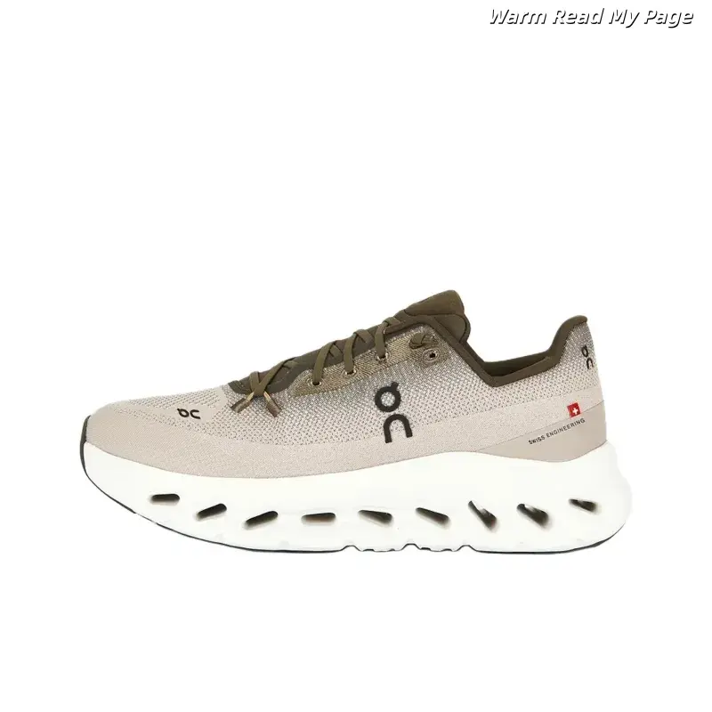 running sneakers,athletic training shoes,mesh knit sport footwear,hollow wave cushion sole,lightweight trainers,taupe sneakers,unisex jogging shoes,outdoor walking sneakers,breathable workout shoes,casual daily sneakers