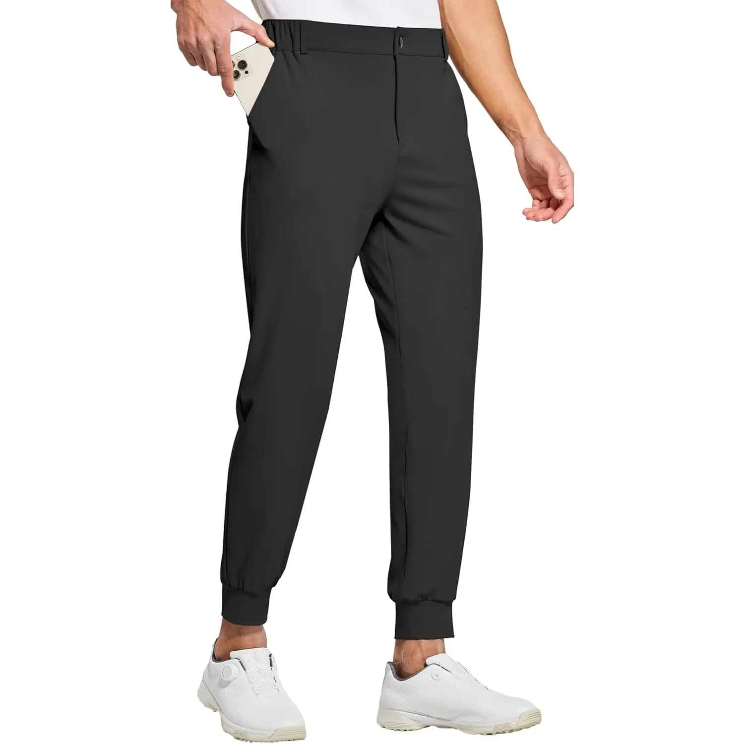 Willit Men's Golf Joggers Pants Stretch Slim Fit Work Dress Pants Quick Dry Athletic Pants with Pockets Ankle banded pants  Business casual formal wear, lightweight casual pants, yoga beach pants, everyday long pants, men's long pants, suitable for summer