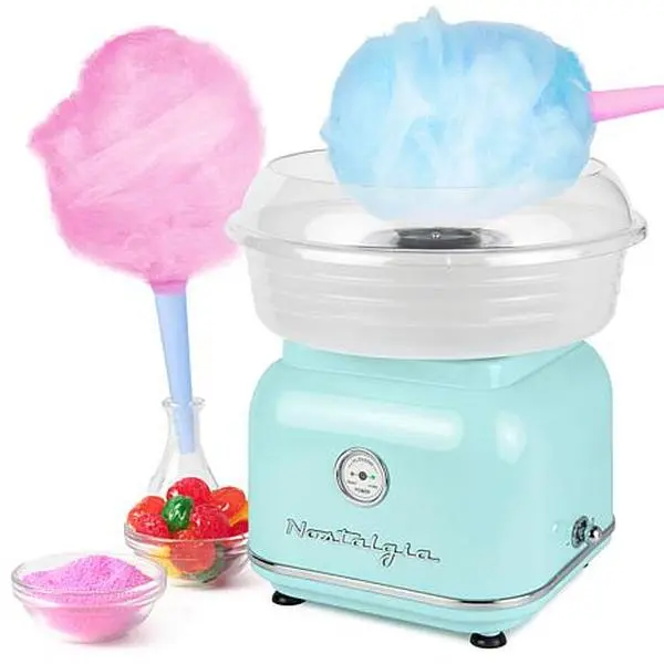 Nostalgia Classic Hard and Sugar-Free Candy Cotton Candy Maker - Aqua Nostalgia Classic Hard and Sugar-Free Candy Cotton Candy Maker - Aqua