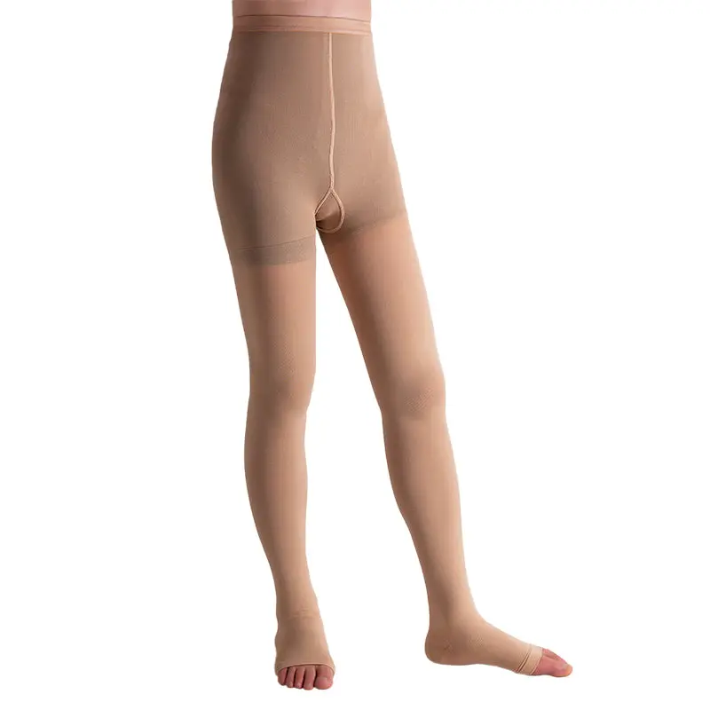 MX Care Compression Stockings 20-30mmHg Leggings for Swelling & Tired Legs, Travel Support Open-toe Style Pantyhose Waist length for Women Speed-up Circulation & Recovery, Reduces Varicose Veins