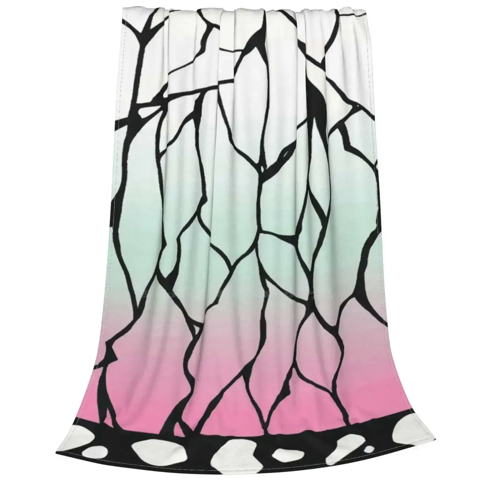 Shinobu Kimono Pattern Soft Warm Light Thin Blanket Kimono Pattern Demon Shinobu Kimetsu No Yaiba Shinobu Kocho Shinobu Pattern