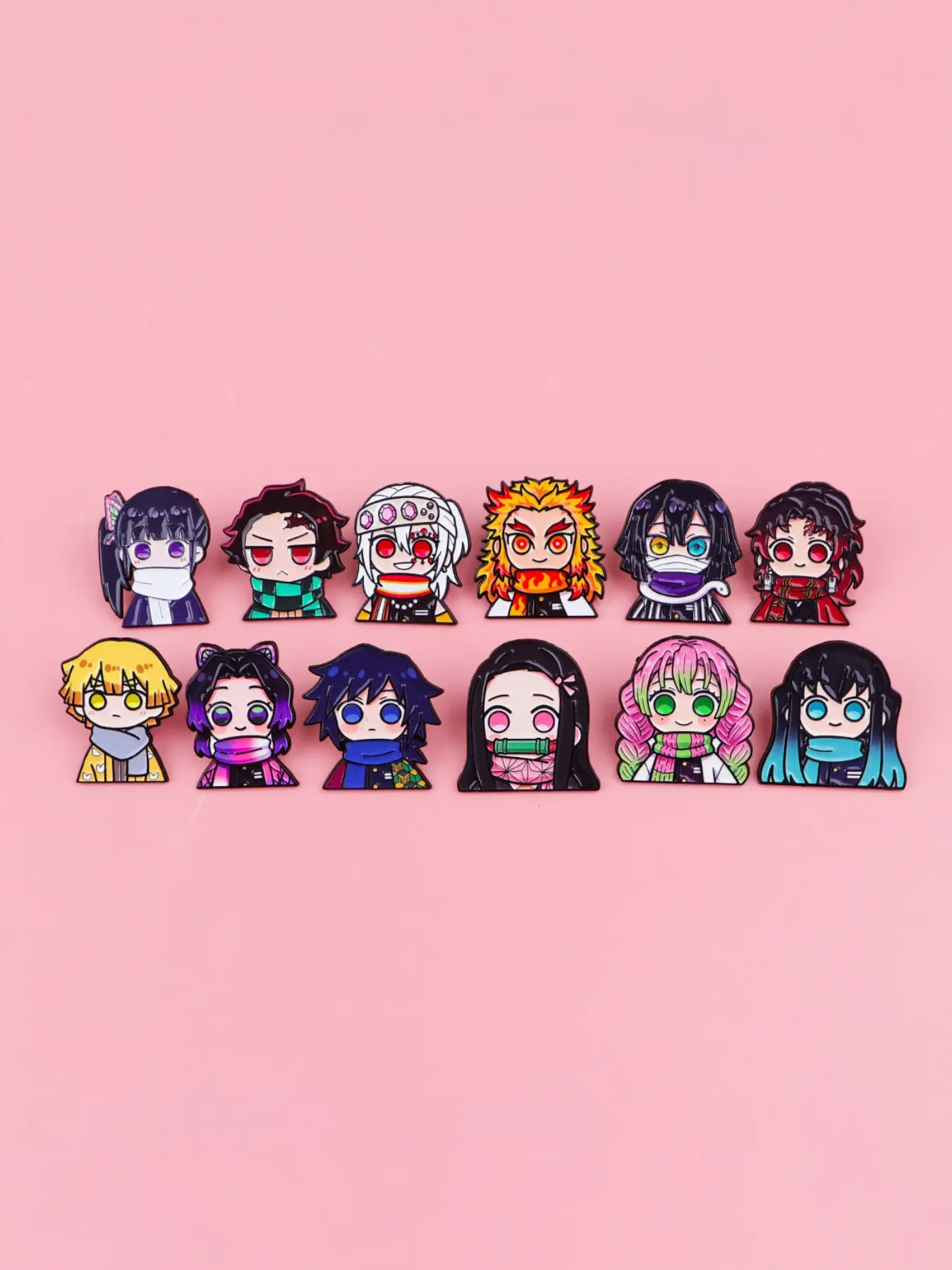 12-Piece Classic Anime Enamel Pin Set, Cute Cartoon Backpack & Clothing Badges, Collectible Accessory, Perfect Gift for Friends, All Seasons
