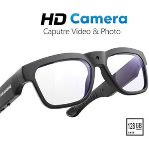 OhO sunshine 128GB WiFi Camera Glasses,Streaming Video-only & Photos from Glasses to App with Ultra Full HD Camera and Blue Light Blocking Lens