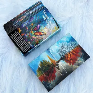 Nature and Seasons Oracle Deck, Phases and Forests Oracle Deck for Beginners, 54 Cards for Intuition, Healing, Personal Growth, Guidance, Inspiration, Reflection, Animal Symbols, Moon, Seasonal Shifts, Reflection and Meditation Tool