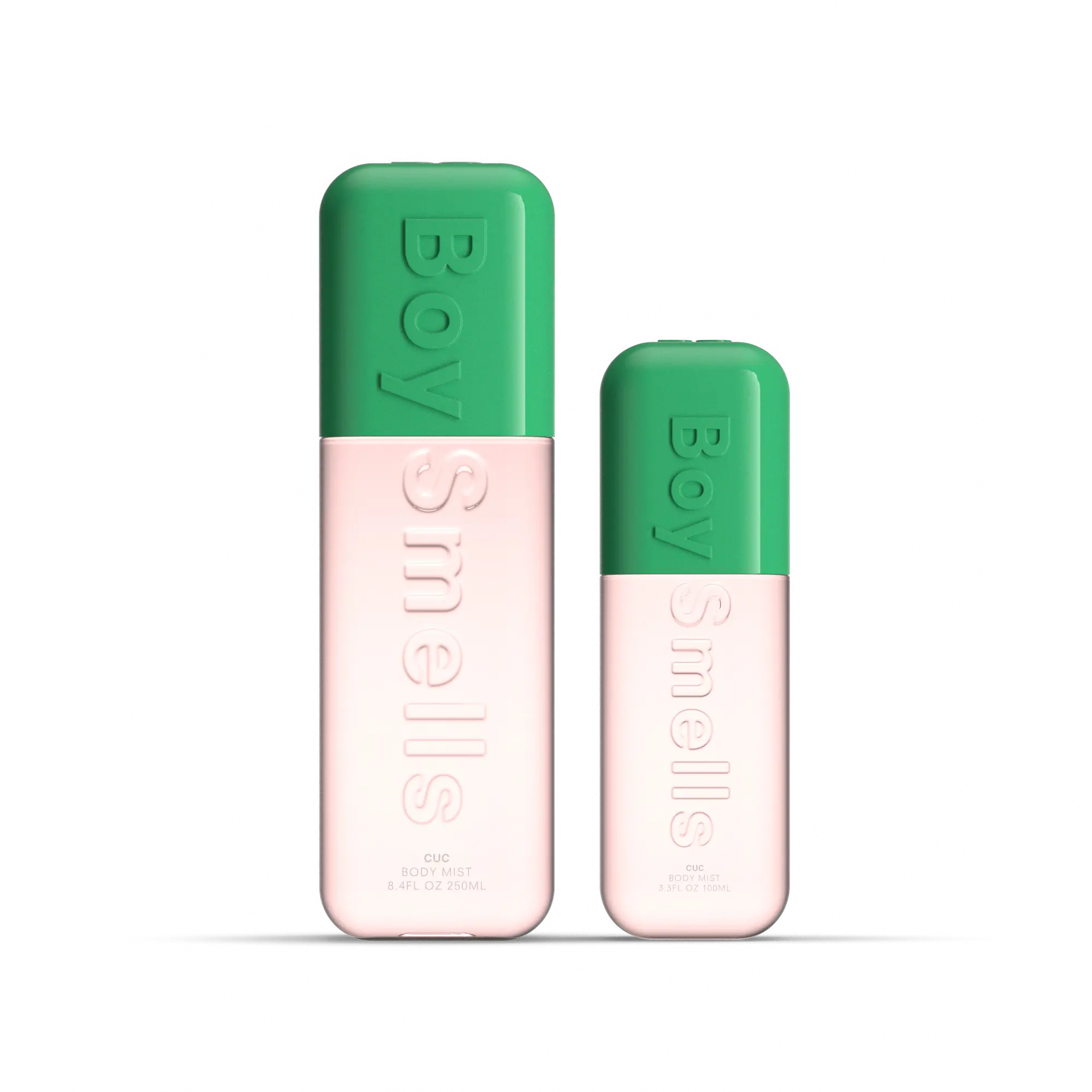 Cuc - 3oz + 8oz Hair and Body Mist Set - Cucumber, Fresh Mint and Soft Musks