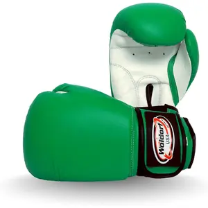 Boxing Gloves Kickboxing Muay Thai Punching Bag Vinyl Green - Durable Multi Layered Foam Padded Offers Unbeatable price Adult size 14oz