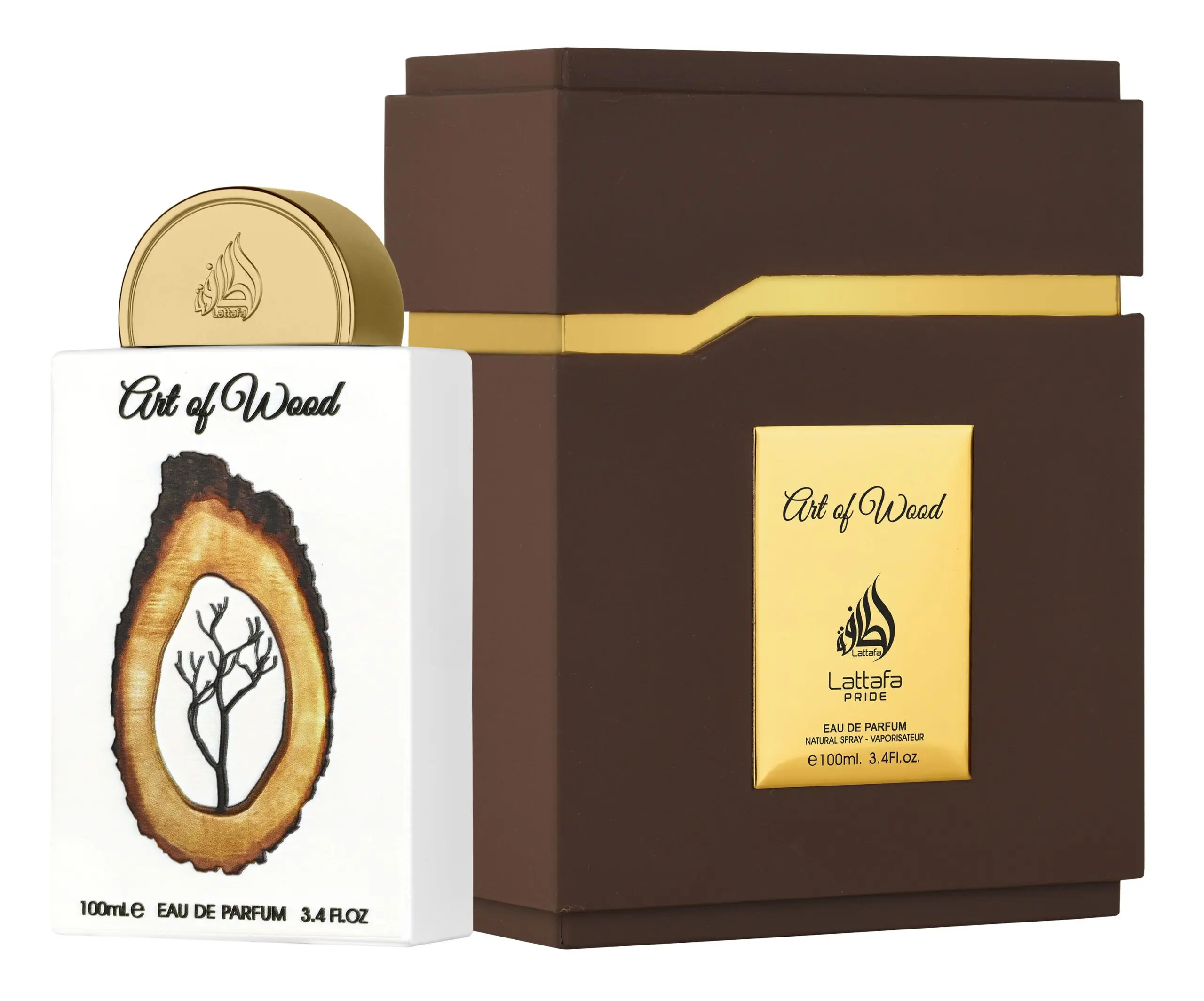 Lattafa Pride Art of Wood Unisex Luxurious Perfume, Earthy Woody Scent, Long Lasting EDP Fragrance, 100ml/3.4 oz Eau De Parfum