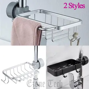 Drain Rack Storage Holder Shelf for Sink Faucet Sponge Soap Bathroom - Kitchen Organiser, Matte Finish