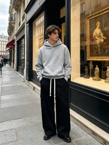 Unisex Wide Leg Pants WithDrawstring Waist, Solid Color CasualPants With Elastic Waist And PocketsSuitable For Four Seasons, Perfect ForEveryday Wear，Sweatpants