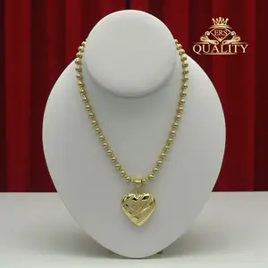 N80 Luxury Heart Necklace- Gold Plated 14k