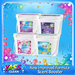 Yass Clean 64 oz (2.5L/1.8KG) Laundry Scent Booster Beads, Cream Coconut Sea Breeze Fragrance, Long-Lasting Freshness, Sensitive Skin Friendly