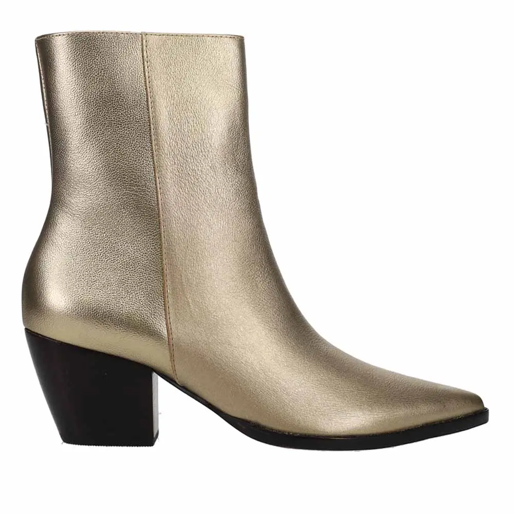 Matisse Womens Caty Ankle Casual Boots Ankle Mid Heel 2-3" - Gold