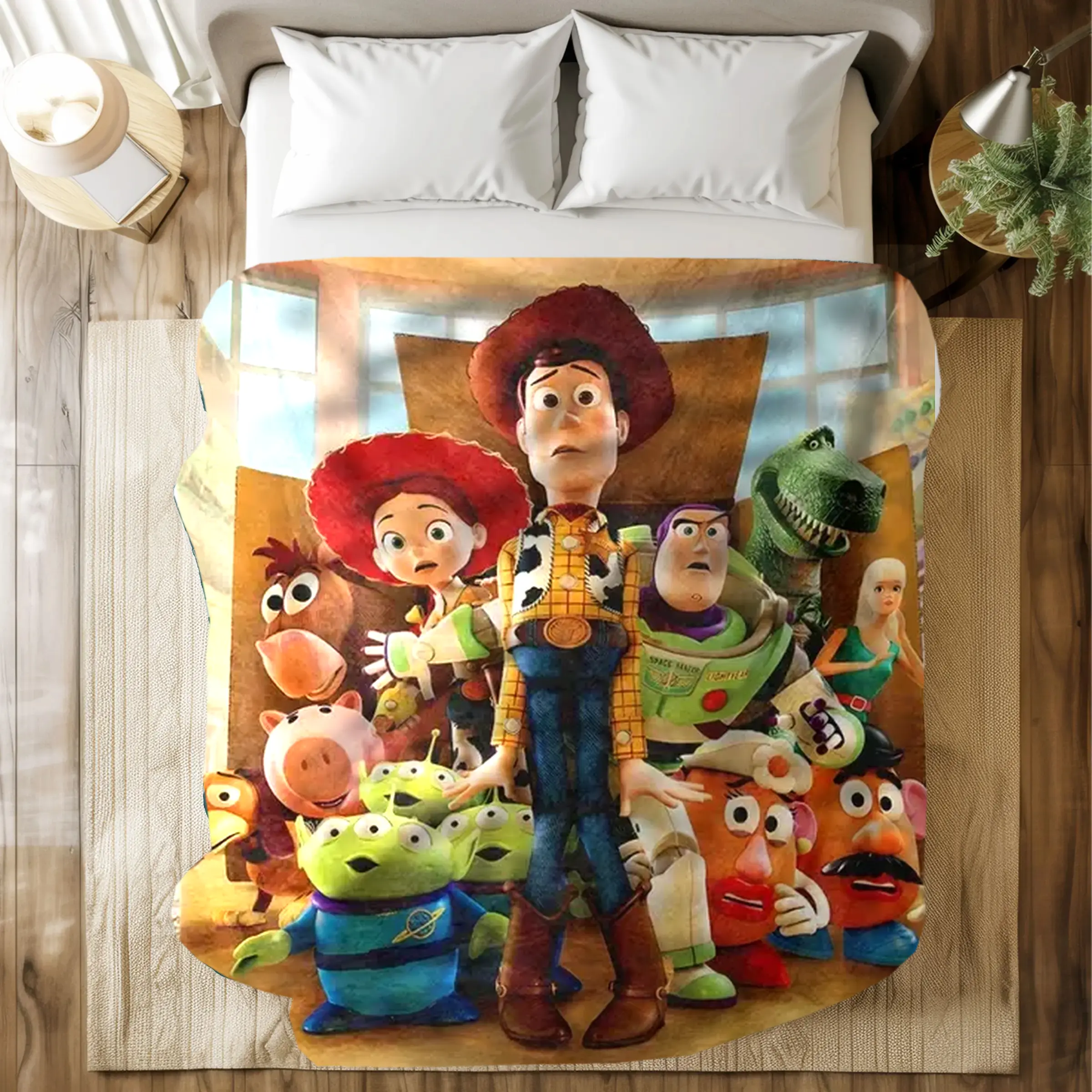 DISNEY CLASSIC Toy Story Cartoon Blanket - Cozy Home Blankets, Sofa Throws, and Outdoor Blankets