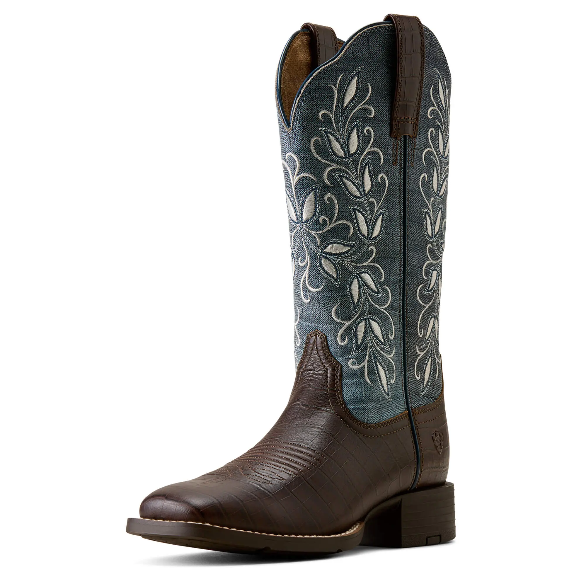 Women's Round Up Holly Wide Square Toe Cowgirl Boots