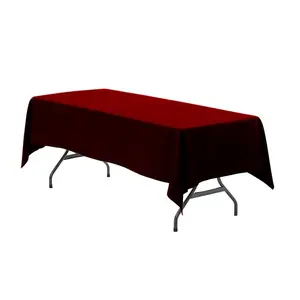 60 x 102 inch Polyester Rectangular Tablecloth Burgundy 60 x 102 inch Polyester Rectangular Tablecloth Burgundy