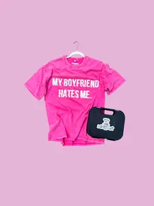 “MY BF HATES ME.” Oversized TShirt
