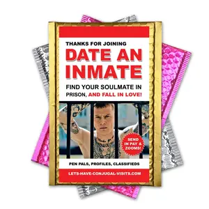 The Funniest Prank Mail to Embarrass your Friends, Date Inmate Practical Joke Gag gets sent Directly to your Victims! 100% Anonymously!