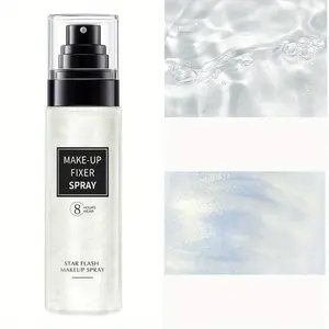 1pc Starlight Flowing Sand Setting Spray - Long-lasting, Oil-controlling, Waterproof, and Sweatproof. Oil-controlling, Refreshing, Quick-drying, and Provides Long-lasting Makeup. Suitable for Everyday Wear, Dates, and Parties. Natural and Smudge-proof.