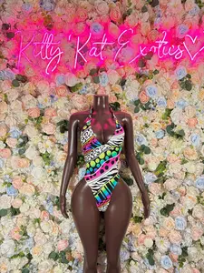 Ravewear One Piece Multicolor Bodysuit Exotic Dancewear Festival wear