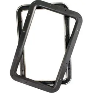 JR PRODUCTS 11021 Exterior Hardware RV Door Window Frame- Black