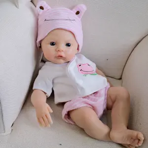 Lovely Realistic Reborn Baby Dolls Solid Silicone Full Body Girl 12 Inch Mini Real Life Baby Dolls Lifelike Sleeping Newborn Babies Doll That Look Real Washble Toy for Kids Age 3+ (Pink) baby  born  doll Soft with Washable Feel